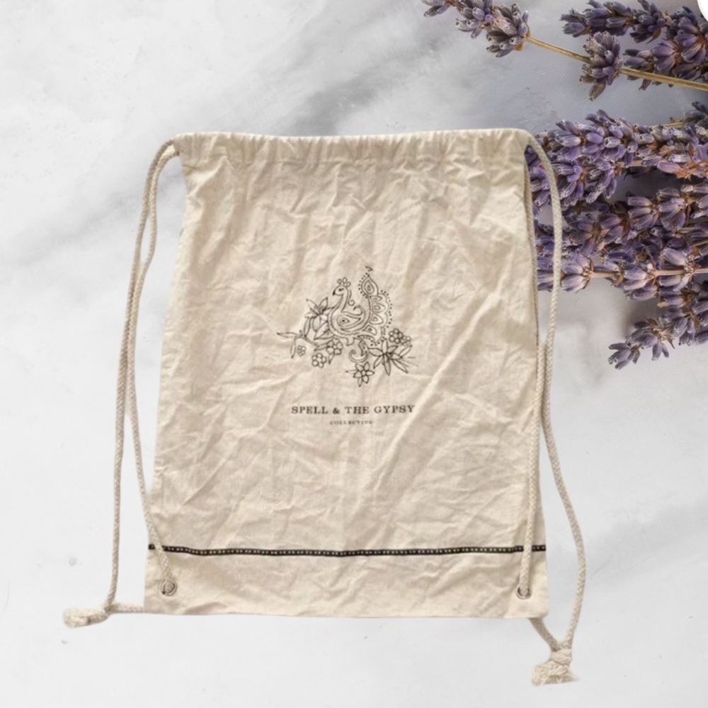 Spell & The Gypsy Peacock Rope Drawstring Backpack - Picture 1 of 7